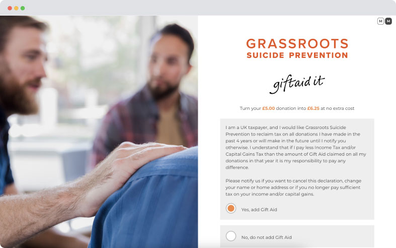 Grassroots website screenshot